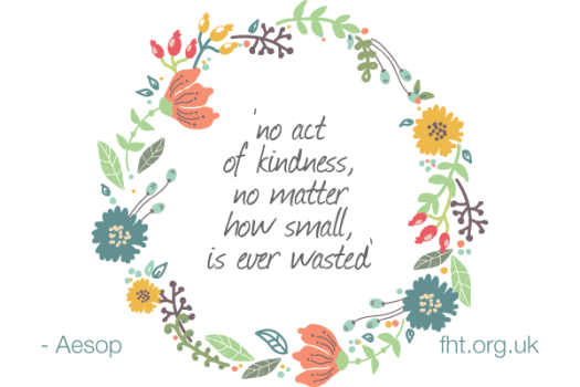 No act of kindness, no matter how small, is ever wasted - Aesop