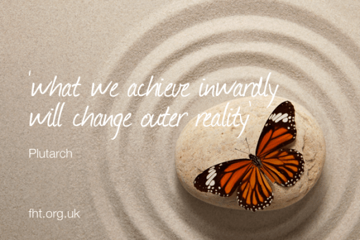 What we achieve inwardly will change outer reality