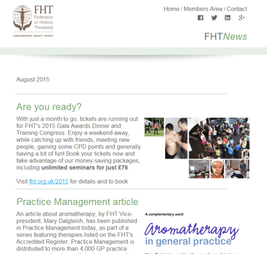 FHT News - August issue
