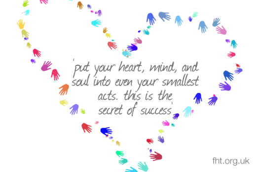 Put your heart, mind, and soul into even your smallest acts. This is the secret of success.