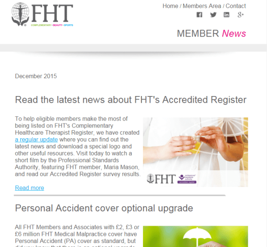 FHT News - December issue