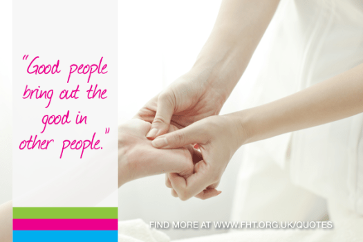 Good people bring out the good in other people