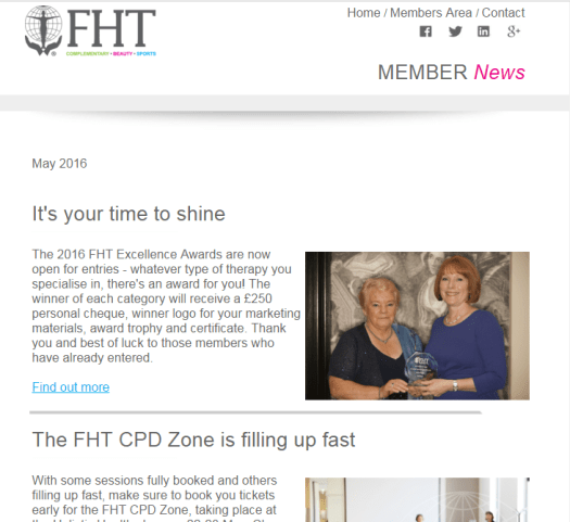 FHT Members News - May issue