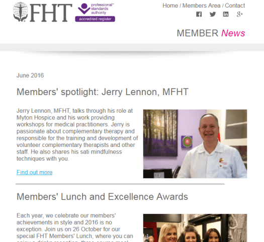 FHT Members News - June issue