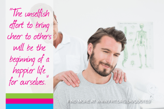 The unselfish effort to bring cheer to others will be the beginning of a happier life for ourselves.