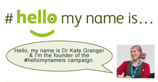 Kate Granger #hellomynameis