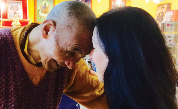 Maria Mason and monk