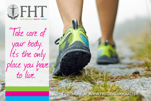 Take care of your body. It is the only place you have to live