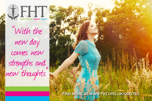 with the new day comes new strengths and new thoughts