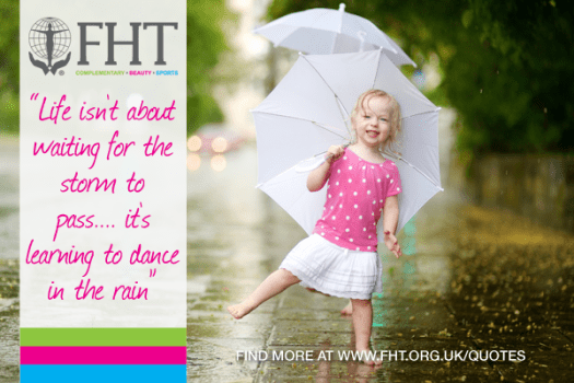 life isn't abot waiting for the storm to pass. it's learning to dance in the rain