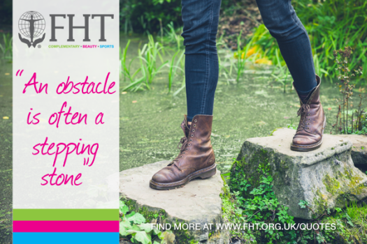 An obstacle is often a stepping stone