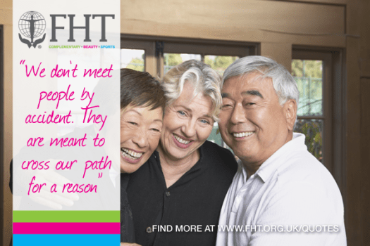 We don't meet people by accident. They are meant to cross our paths for a reason