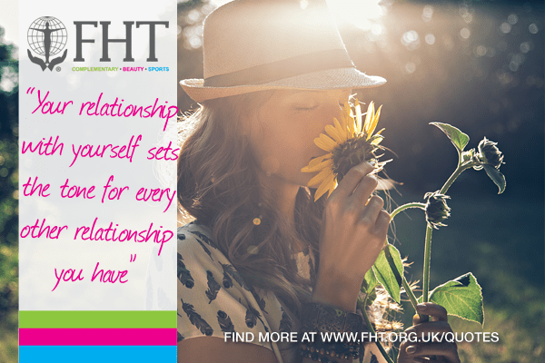 your relationship with yourself sets the tone for every other relationship you have