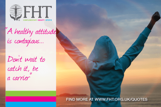 A healthy attitude is contagious don't wait tp catch it, be a carrier