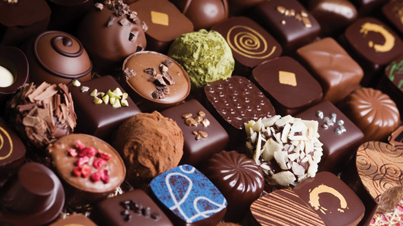 Luxury mixed chocolate truffles